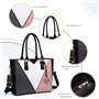 Miss Lulu Sac à Main Femme Cabas Bandoulière en Cuir PU, Sac Épaule en Forme de V - Sac Ado Multicolore en Simili Cuir, Cadeau N