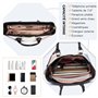 Miss Lulu Sac à Main Femme Cabas Bandoulière en Cuir PU, Sac Épaule en Forme de V - Sac Ado Multicolore en Simili Cuir, Cadeau N