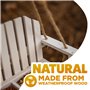 Garden mile Blanc Shabby Chic Banc De Jardin Balancement Siège Mangeoire pour Oiseaux Décoration Table Graines Écrou Suet Statio