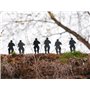 hhhunting Lot de 6 Debout 10cm métal Soldat Cible Chasse galerie