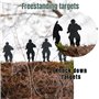 hhhunting Lot de 6 Debout 10cm métal Soldat Cible Chasse galerie, AIR Rifle Knock en Bas Cible Ensemble Super Cadeau de Noël