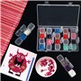BELLE VOUS Boite de Rangement Diamond Painting en Plastique Transparent avec 28 Pots (Lot de 3) - Ensemble de Boite Rangement Pe