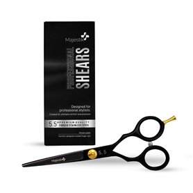 Ciseaux de coupe de cheveux professionnels - Très tranchants - 14 cm - En acier inoxydable forgé avec vis de réglage fine