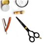 Ciseaux de coupe de cheveux professionnels - Très tranchants - 14 cm - En acier inoxydable forgé avec vis de réglage fine
