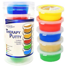 Lot de 5 pâtes thérapeutiques pour exercices de la main