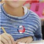 Lot de 144 mots d'éloges en couleur française – 30 mm – Autocollants de récompense brillants pour enseignants et parents