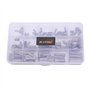 Kit d'assortiment d'attaches de poulie à plumes à extrémité ronde de 3mm à 6m