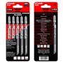 25 x TopsTools JSTTX344D_5 T344D 132mm de long Lames de scie sauteuse pour Bosch, Dewalt, Makita, Milwaukee et autres