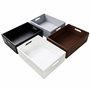 Creative Deco Caisse Bois Rangement Marron | 30 x 20 x 13 cm (+/- 1cm) | Boîte de Rangement Bois avec Poignées | Boite Rangement