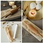 Creative Home Masseur Anti Cellulite en Bois avec Poignées | 28,5 x 4,5 cm | Appareil de Massage Rouleau de Massage Musculaire |