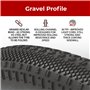 Fincci Gravel Pneus 700c x 38c - Paire Pliable Velo Tire 28 x 1.5 Pouces avec Protection Anti Crevaison 1mm - Pneu 40-622, 30 TP