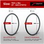 Fincci Paire de pneus pliables 700 x 35c 37-622 60 TPI avec protection en nylon et valve Presta Chambre à air 48 mm Cyclisme rou
