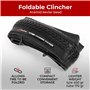 Fincci Paire de pneus pliables 700 x 35c 37-622 60 TPI avec protection en nylon et valve Presta Chambre à air 48 mm Cyclisme rou