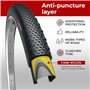 Fincci Gravel Pneus 700 x 38c avec Protection Anti Crevaison 1mm - Paire Pliable Tire 28 x 1.5 Pouces avec 2x Chambre a Air Pres