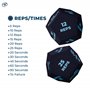 Fitness Mad Dés d'Exercice à 12 Faces - Entraînement Complet du Corps, Cardio et HIIT - Accessoire Idéal pour Cours et Gym à Dom