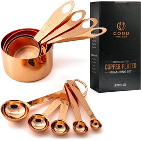 GOOD FOR YOU - Lot de 9 pièces de tasses et cuillères à mesurer de cuisine et pâtisserie