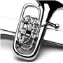 Euphonium Silver-plated Tie Bar/Clip/Slide