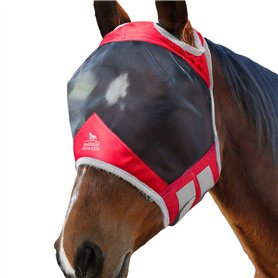Harrison Howard CareMaster Pro Luminous Masque Anti-Mouches Protection Anti-UV Rouge Cheval (L)