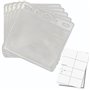 OfficeGear Lot de 50 porte-badges d'événement horizontaux à suspendre format A7 (150 x 74 mm) Plus inserts imprimables – Support