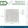 OfficeGear Lot de 50 porte-badges d'événement horizontaux à suspendre format A7 (150 x 74 mm) Plus inserts imprimables – Support