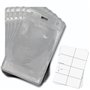 OfficeGear Lot de 50 porte-badges d'événement verticaux à suspendre de taille A7 (74 x 105 mm) Plus inserts imprimables – Suppor