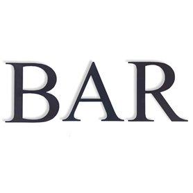 Panneau de bar de jardin