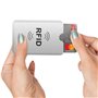 BOOLAVARD 20pcs Anti Scan RFID Blocking Sleeve Cover Card Credit Card ID Card Protector Blocker