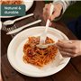 HAAGO - Couverts 360 pièces - Réutilisables, lavables au lave-vaisselle, pour les fêtes, les mariages, les événements, pour les 