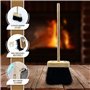 Newman and Cole Brosse de nettoyage compacte pour la cheminée et la maison avec poignée en bois et poils serrés et doux 36 cm
