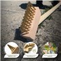Newman and Cole Lot de 5 têtes de brosse de rechange pour terrasse | Têtes coudées pour gratter les mauvaises herbes et l'accumu