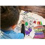 Splat Planet Ballerine Licorne T-Shirt T-Shirt À Colorier Magique avec 10 Stylos Magiques Lavables Non Toxiques – Colorez Votre 