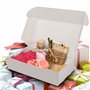 Kurtzy Boite Cadeau Blanche Kraft (Lot de 20) - Boite Carton de 19 x 11 x 4,5 cm - Boite Carton Cadeau Emballage Facile à Assemb