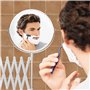 BELLE VOUS Miroir Grossissant Mural Extensible et Pivotant à 360° - Grossissement x3-22 x 21,7 cm - Mirroir Murales Salle de Bai
