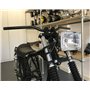 Alchemy Parts Phare de moto rectangulaire 12 V de style rétro en noir brillant | Marqué E/Homologué | Faisceau haut et bas avec 