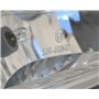Alchemy Parts Phare de moto rectangulaire 12 V de style rétro en noir brillant | Marqué E/Homologué | Faisceau haut et bas avec 