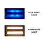 Marvix Lampe LED 12 V 24 V avec interrupteur tactile fin à intensité variable 6 W blanc/bleu pour éclairage de caravane, camping