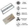 Marvix Lampe LED 12 V 24 V avec interrupteur tactile fin à intensité variable 6 W blanc/bleu pour éclairage de caravane, camping