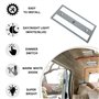 Marvix Lampe LED 12 V 24 V avec interrupteur tactile fin à intensité variable 6 W blanc/bleu pour éclairage de caravane, camping
