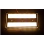 Marvix Lampe LED 12 V 24 V avec interrupteur tactile fin à intensité variable 6 W blanc/bleu pour éclairage de caravane, camping