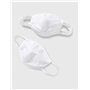 FM London Accessories Masques Rétutilisables, 100% Coton, Adulte (Pack de 50)