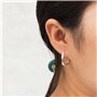 Boucles d'oreilles créoles torsadées en argent sterling