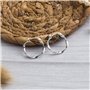 Boucles d'oreilles créoles torsadées en argent sterling