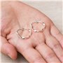 Boucles d'oreilles créoles torsadées en argent sterling