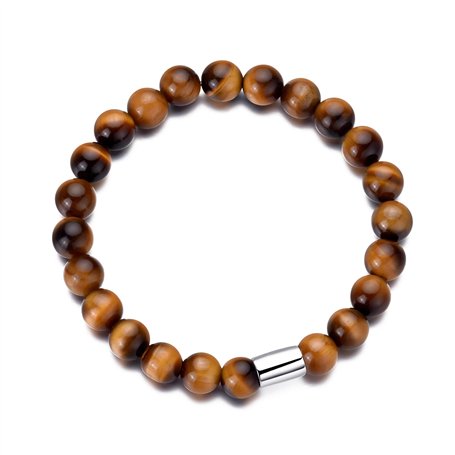 Philip Jones Bracelet Homme Oeil de Tigre
