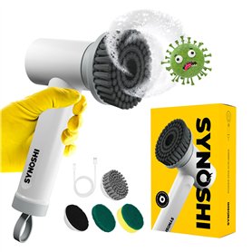 Brosse de Nettoyage électrique Synoshi avec 3 têtes interchangeables et 2 Vitesses