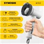 Brosse de Nettoyage électrique Synoshi avec 3 têtes interchangeables et 2 Vitesses, Brosse sans Fil pour Nettoyer la Salle de Ba