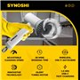 Brosse de Nettoyage électrique Synoshi avec 3 têtes interchangeables et 2 Vitesses, Brosse sans Fil pour Nettoyer la Salle de Ba