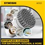 Brosse de Nettoyage électrique Synoshi avec 3 têtes interchangeables et 2 Vitesses, Brosse sans Fil pour Nettoyer la Salle de Ba