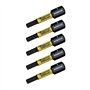 5 x SabreCut SCRH332_5 Jeu d'embouts de tournevis à percussion magnétique hexagonaux H3 32 mm à extrémité unique robuste compati
