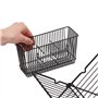 simplywire - Égouttoir Pliable - Égouttoir à Assiettes avec Porte-Couverts - Acier Enduit de Poudre Noire